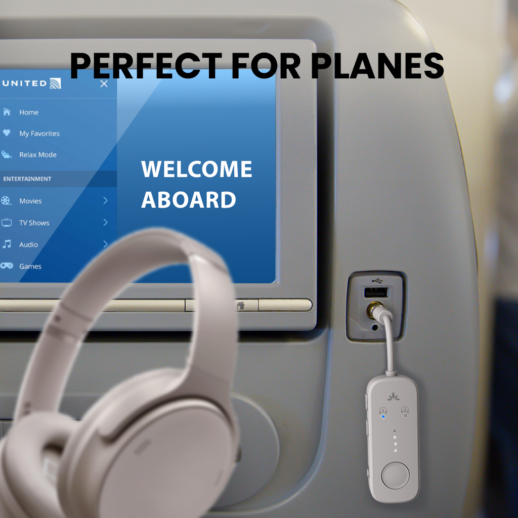 Relay | Airplane Bluetooth Adapter for 2 Headphones