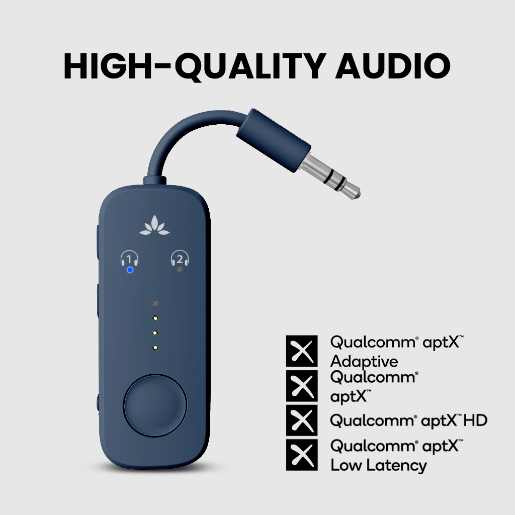 Relay | Airplane Bluetooth Adapter for 2 Headphones