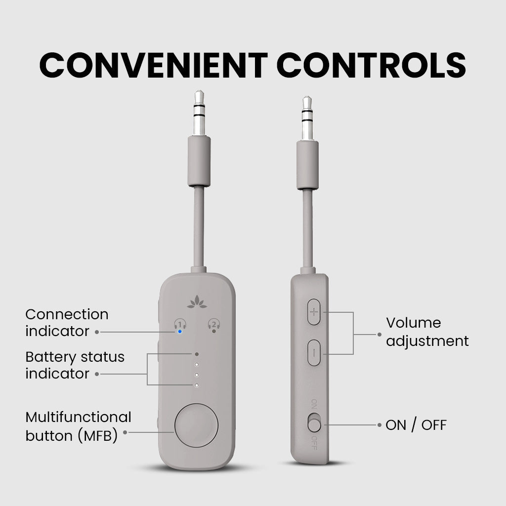 Relay | Airplane Bluetooth Adapter for 2 Headphones