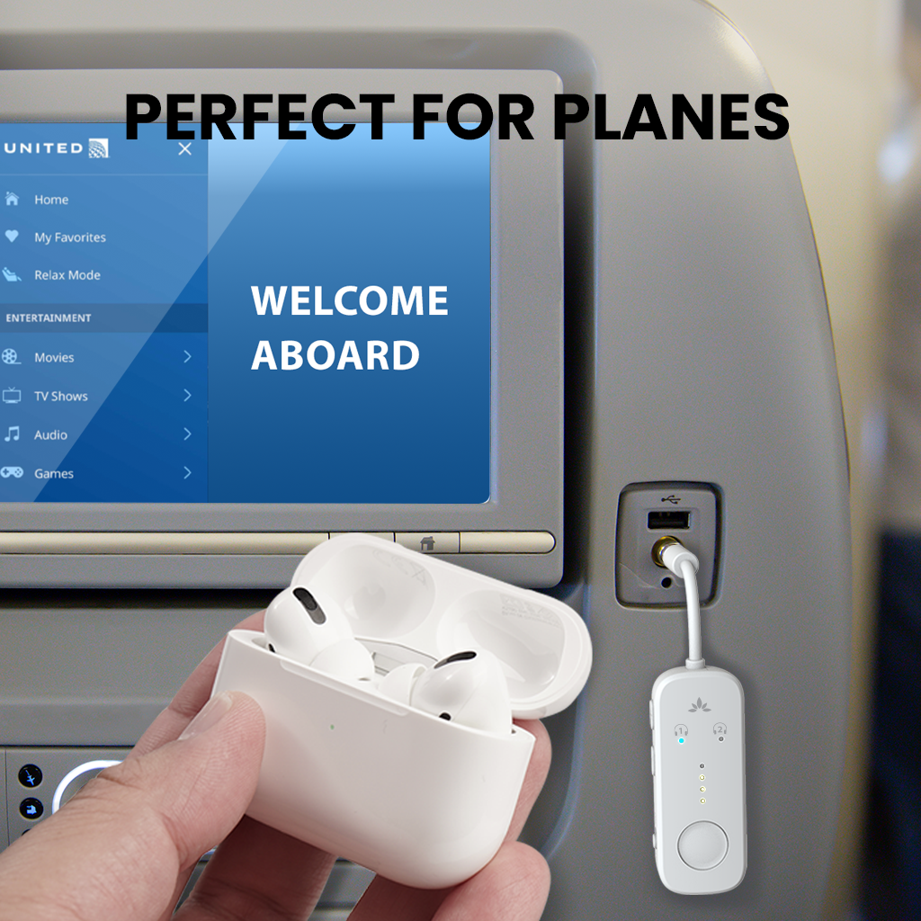 Relay | Airplane Bluetooth Adapter for 2 Headphones