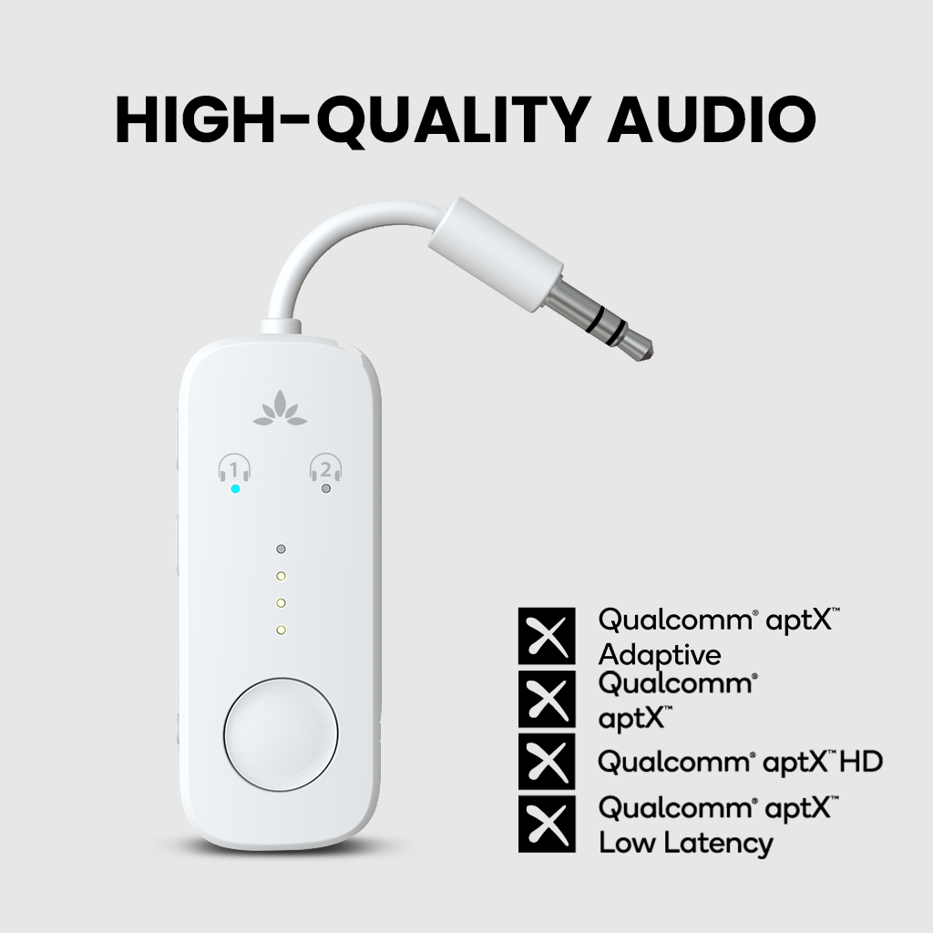 Relay | Airplane Bluetooth Adapter for 2 Headphones