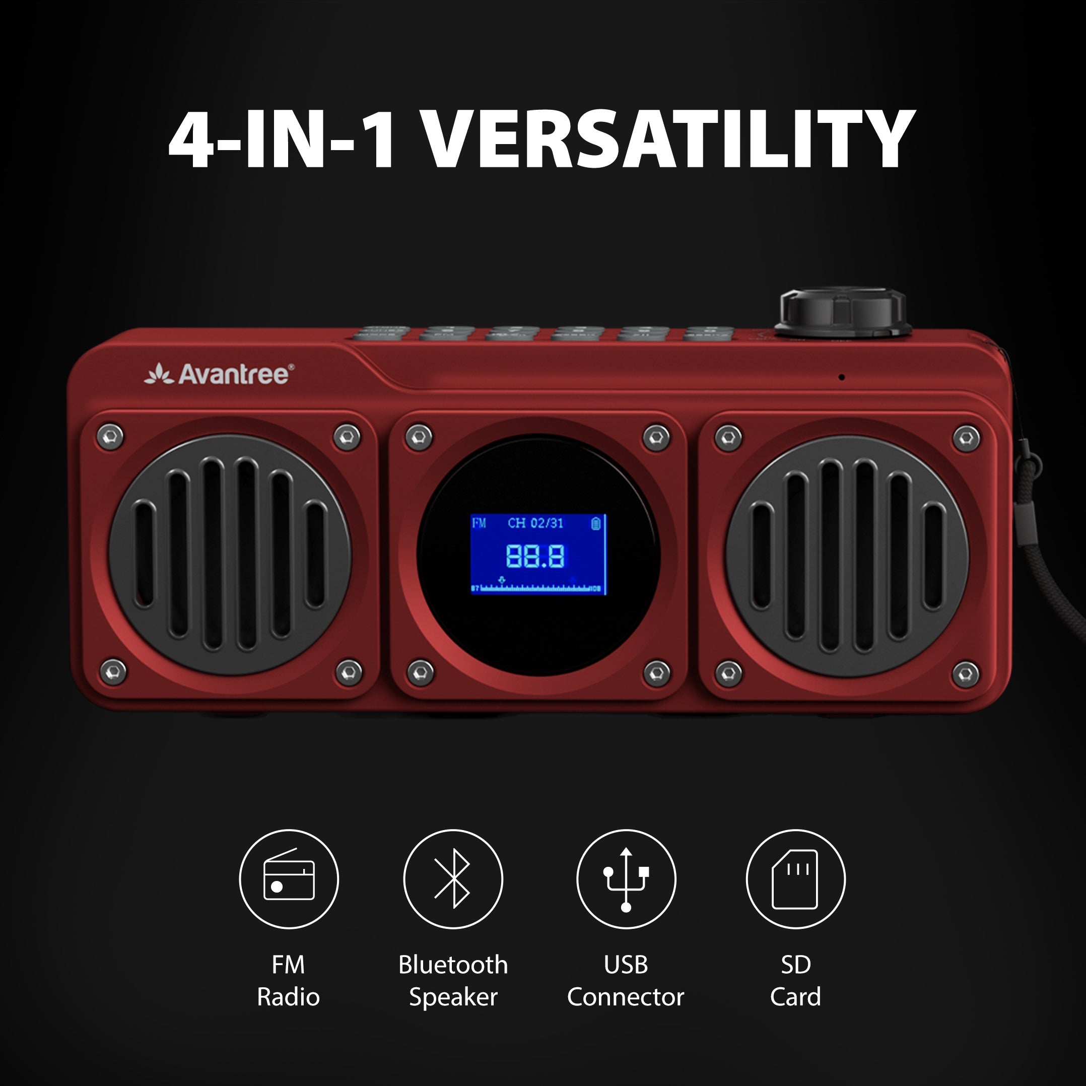 Boombyte | BT5.1 Portable Radio Speaker