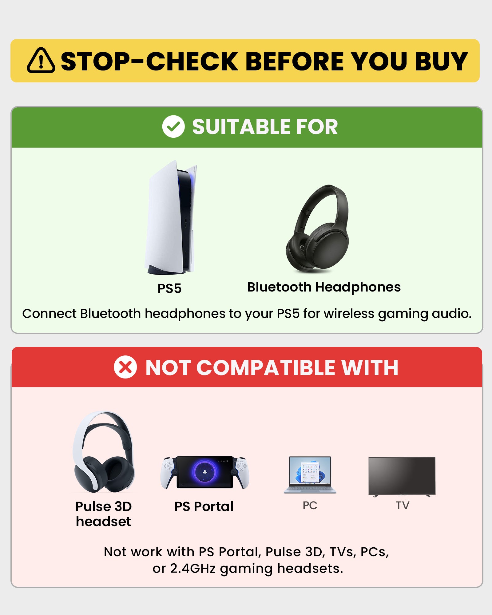 C81-Gaming | PS5 Bluetooth Audio Adapter
