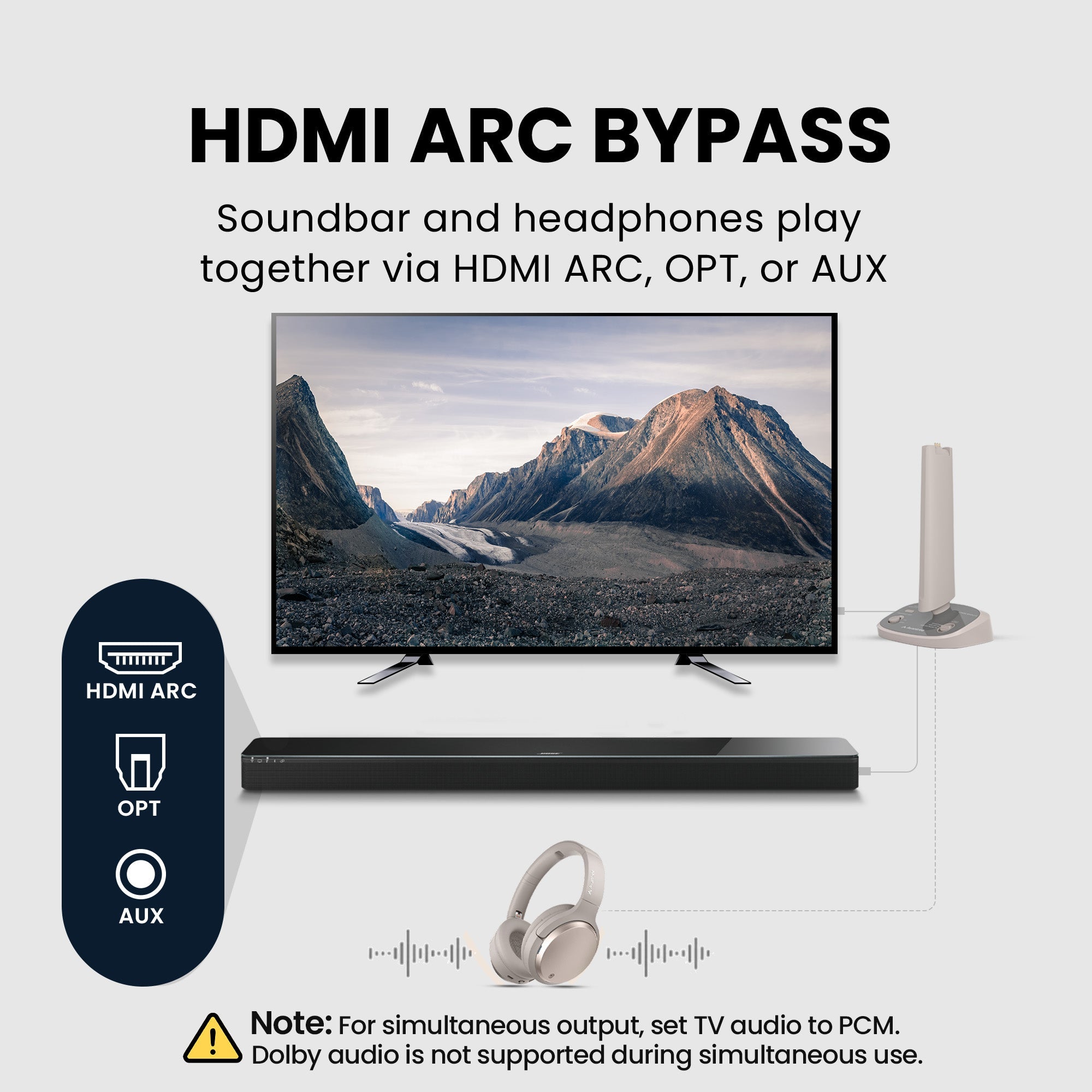 Crescendo Me | TV Headphones with Personalized Audio