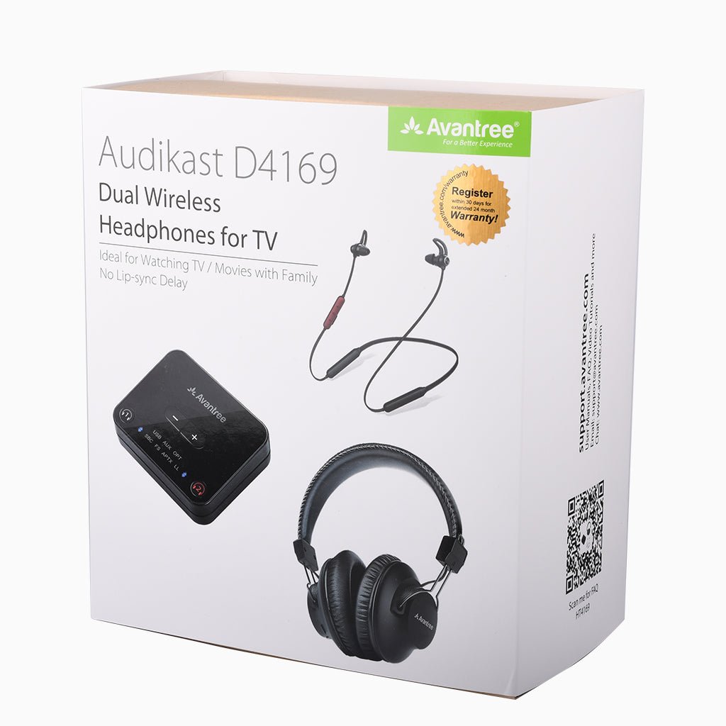 D4169 | Dual Wireless Headphones for TV