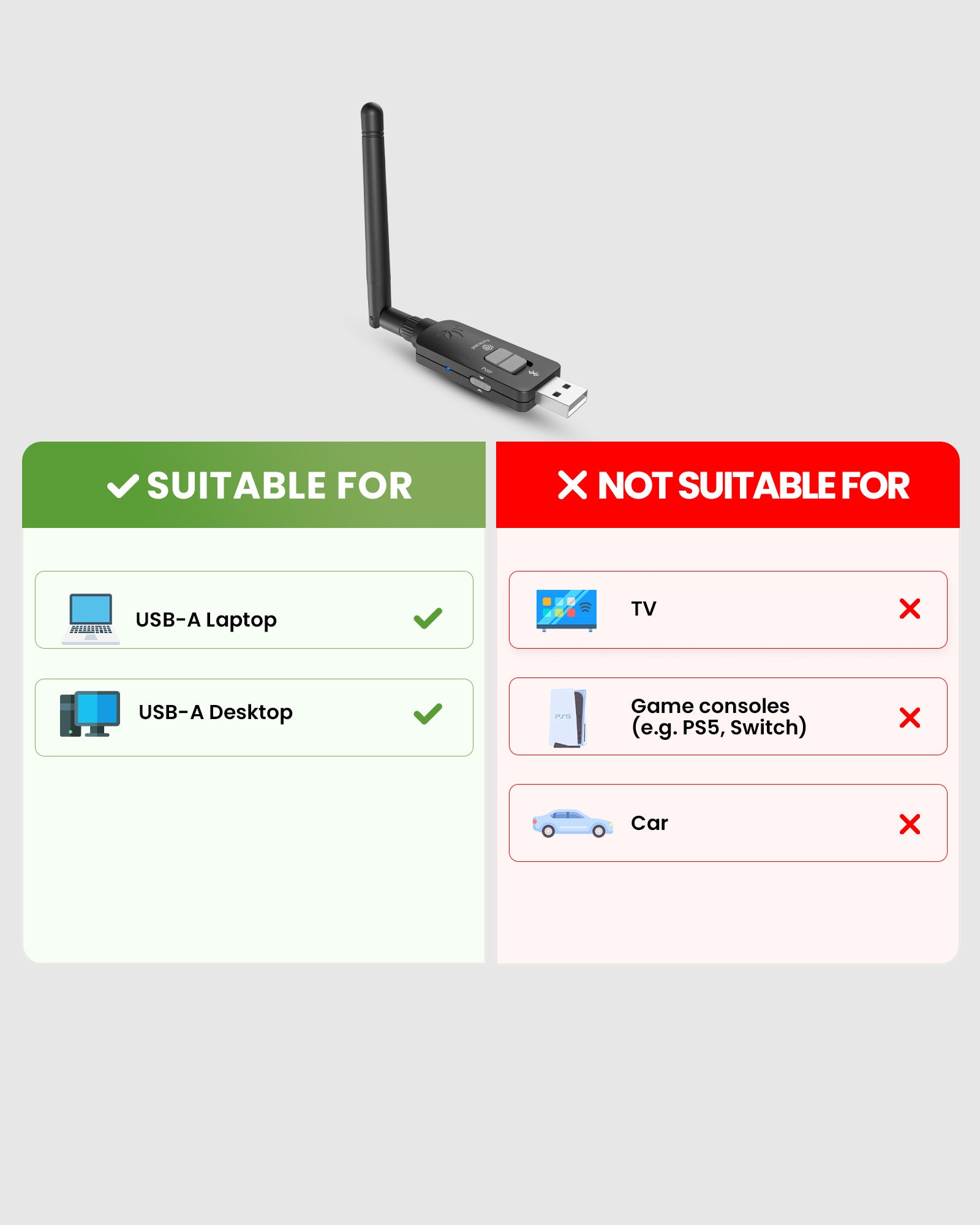 DG60 Aura | USB Auracast Auido Transmitter Adapter