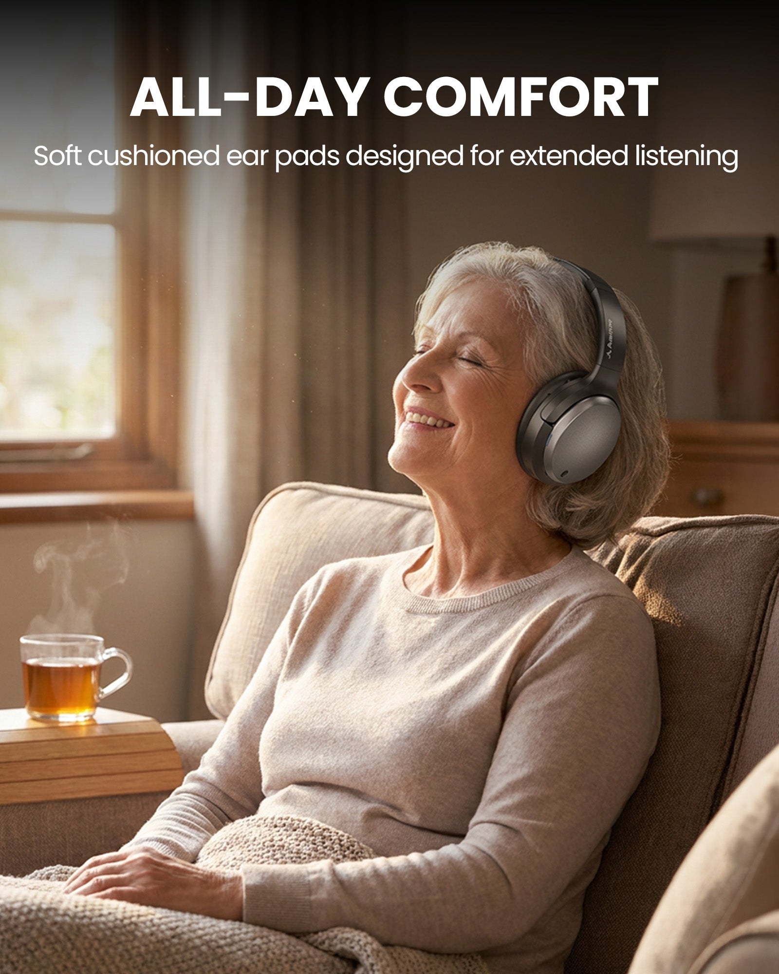 Eon Aura T | Wireless Auracast TV Headphones