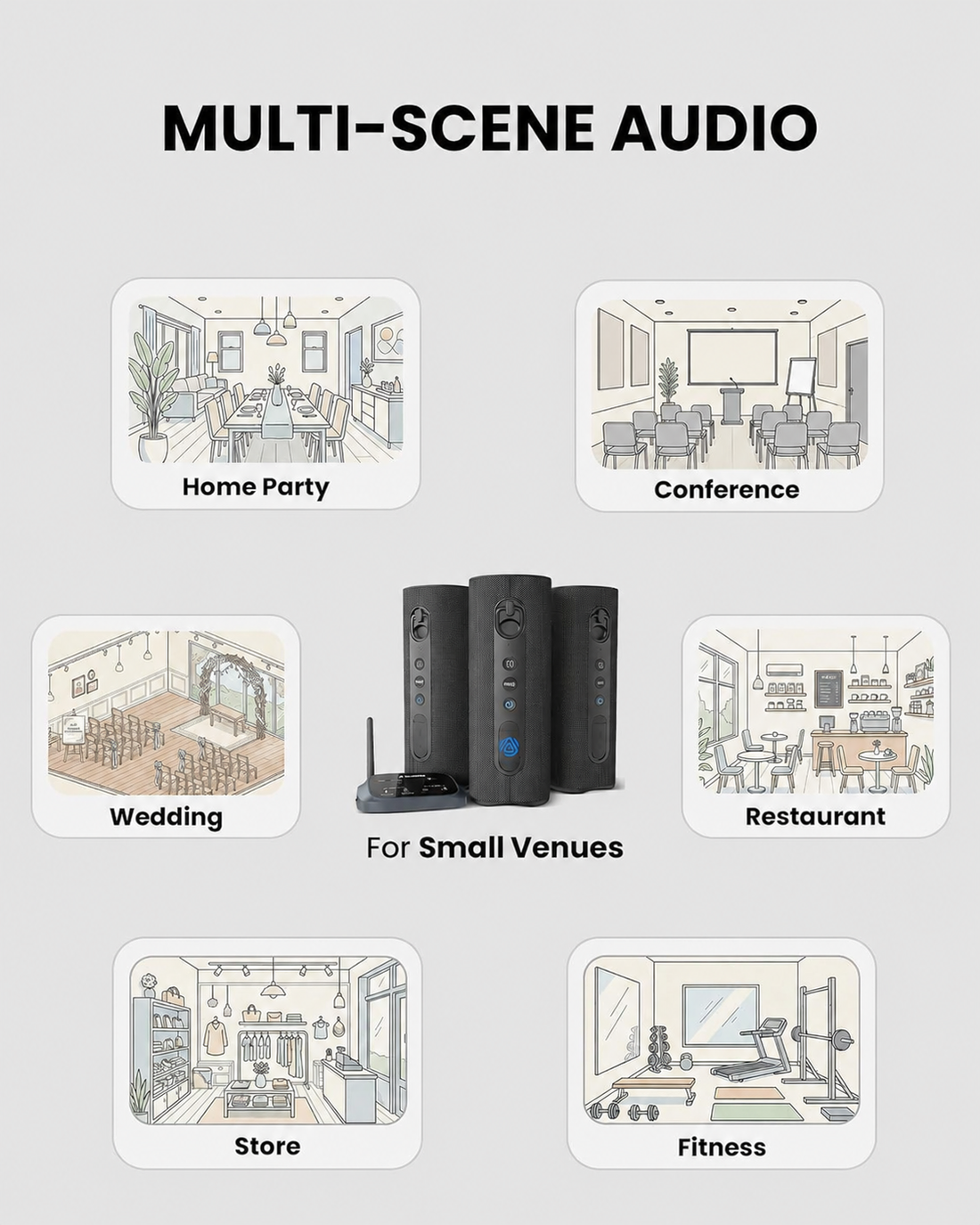 Harmony A1 | Multi-Room LE Audio Auracast Speaker System