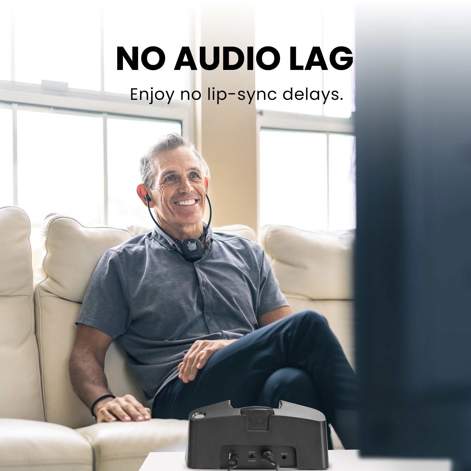 HT381 | Wireless Sound Amplifying Headphones Set for TV