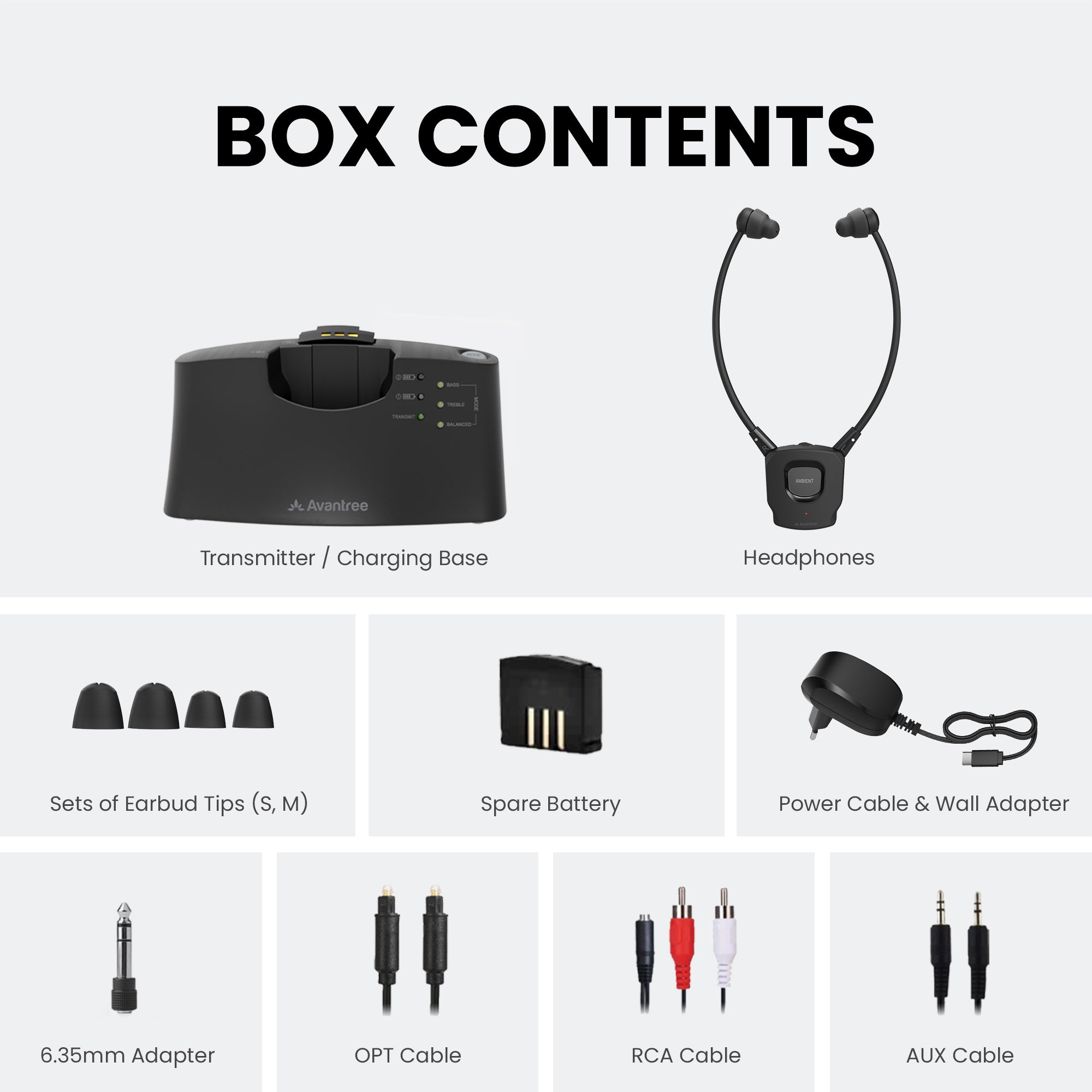 HT381 | Wireless Sound Amplifying Headphones Set for TV