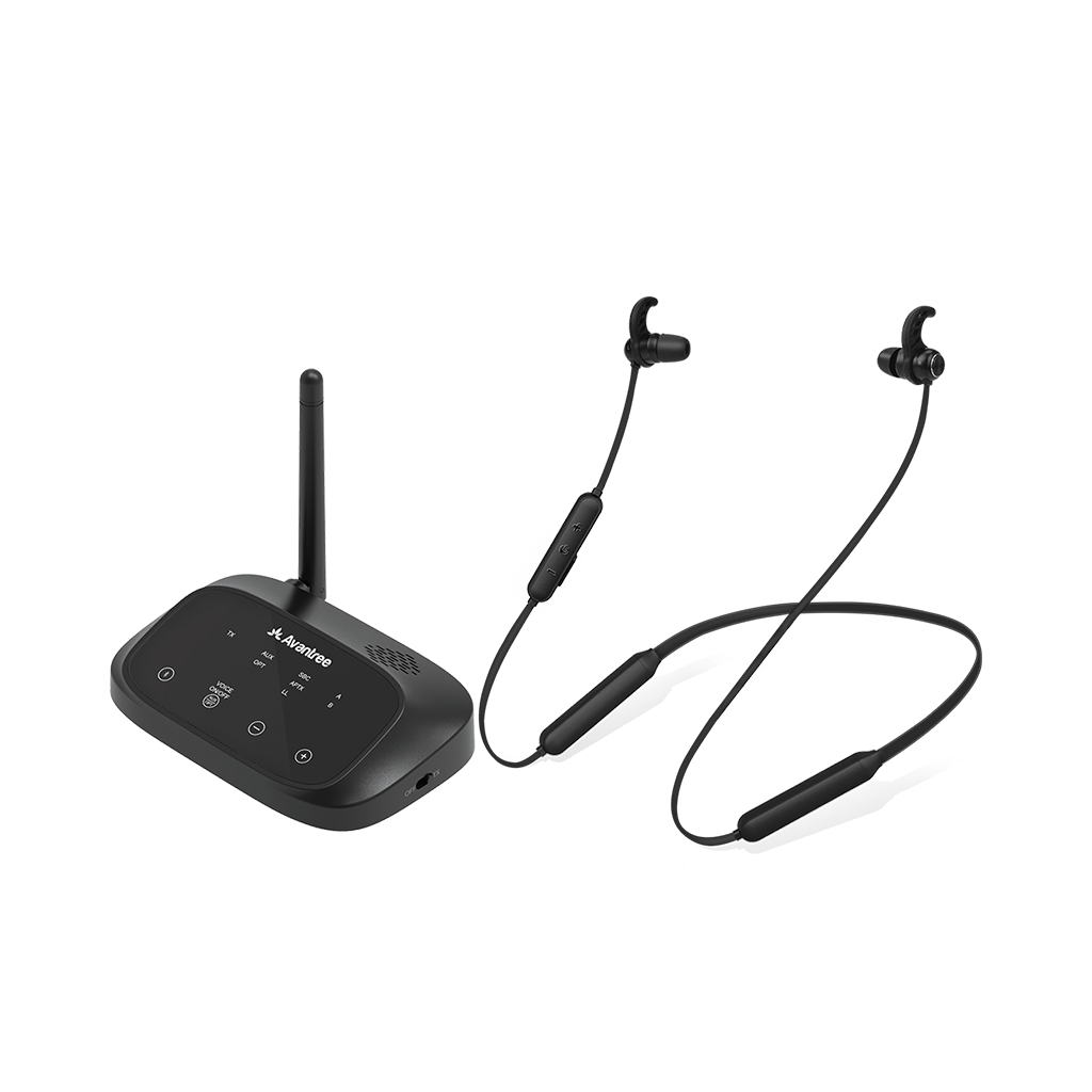 HT5006 | Wireless Earbuds for TV with Transmitter Set