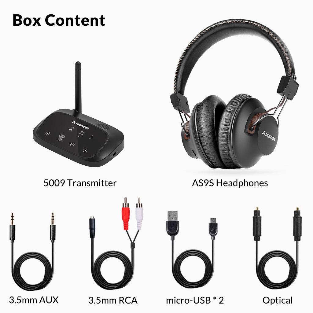HT5009 | Wireless Headpones for TV with Transmitter