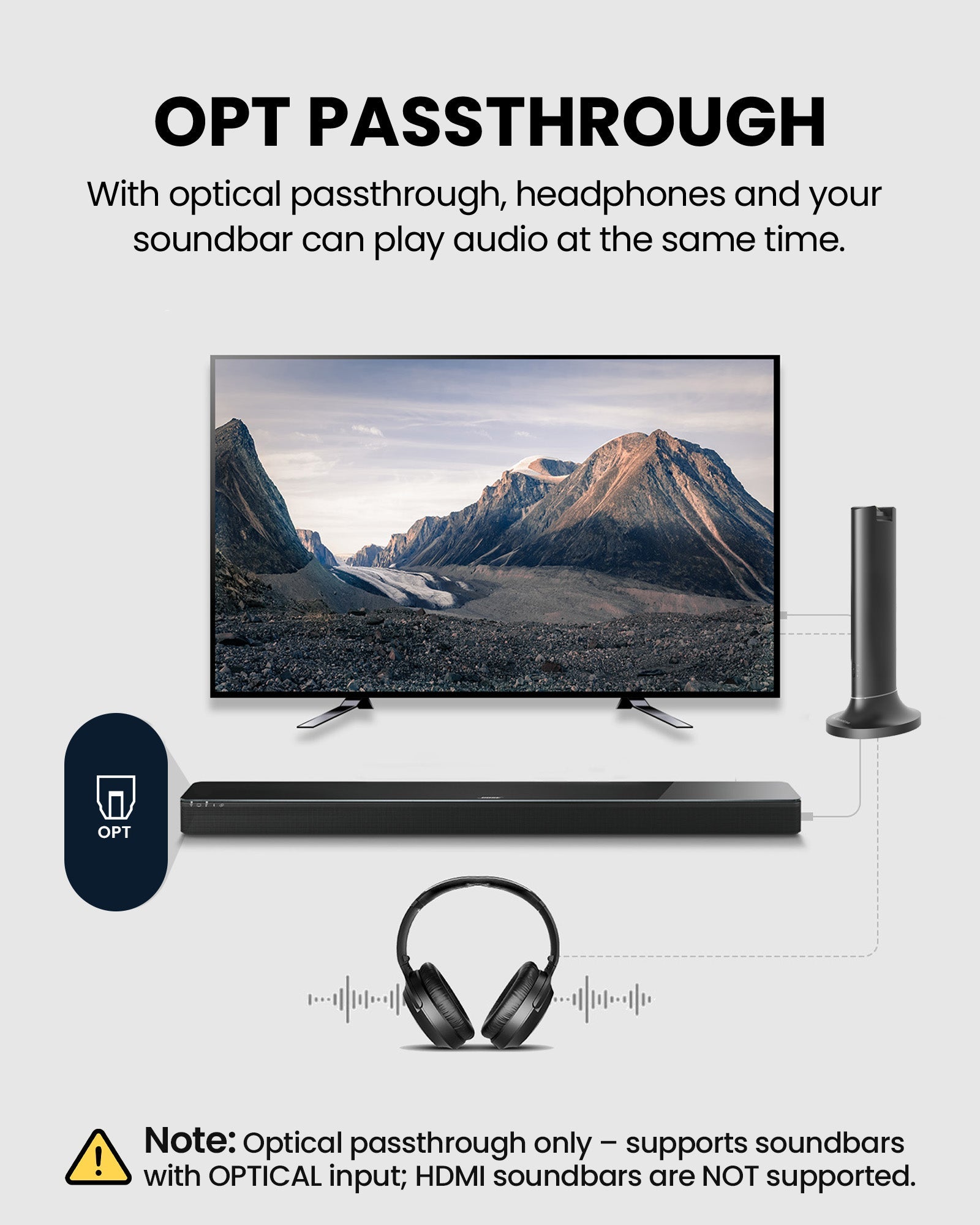 Opera Plus | Wireless Headphones for TV