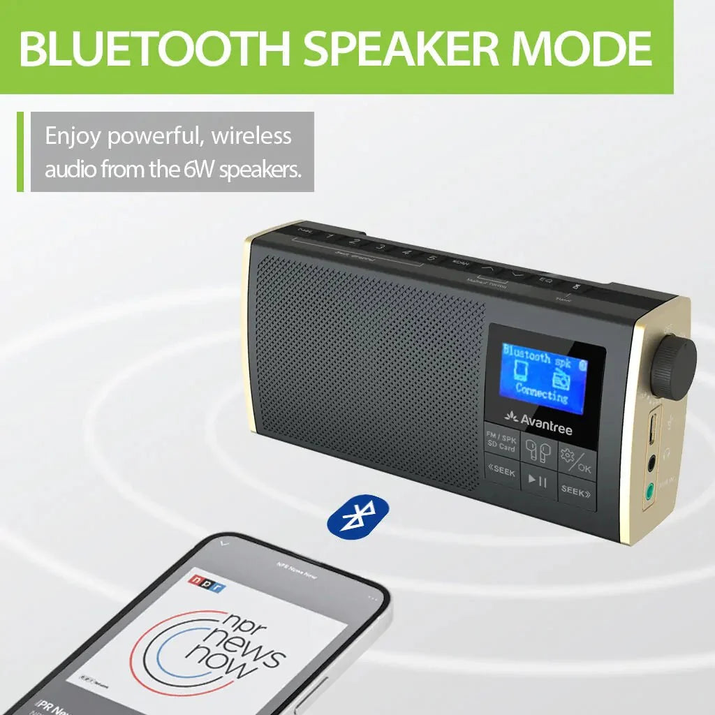 Soundbyte T  |  Portable FM Radio with Bluetooth