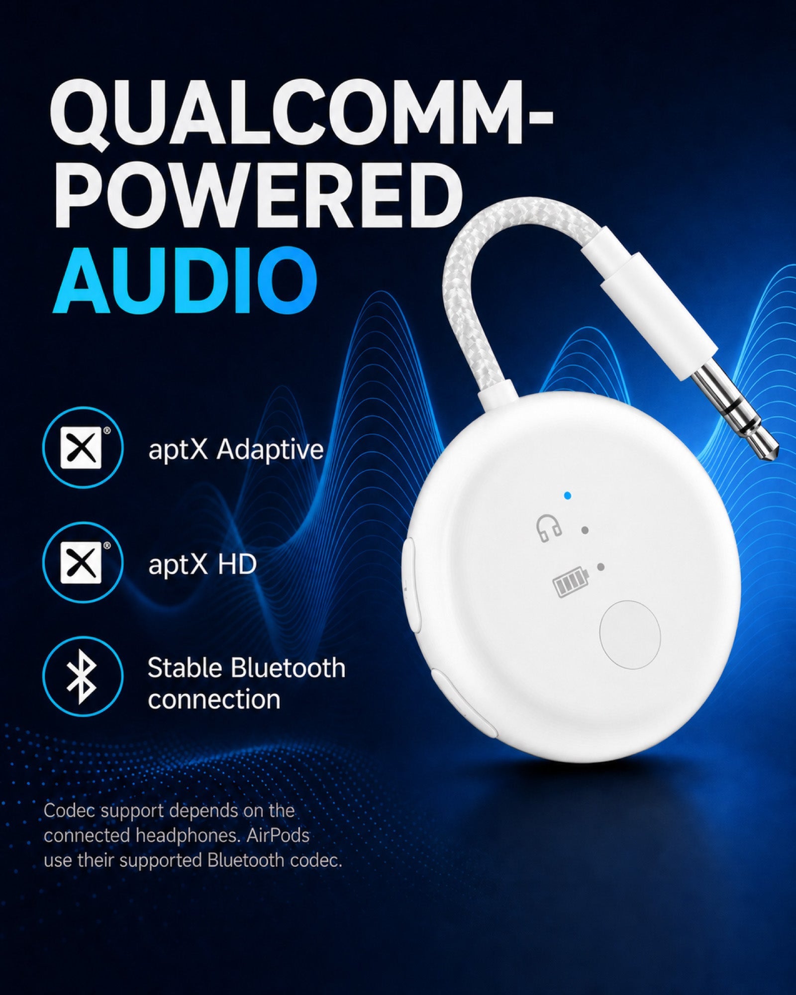SoundJet R1 | Airplane Bluetooth Adapter for Two Headphones