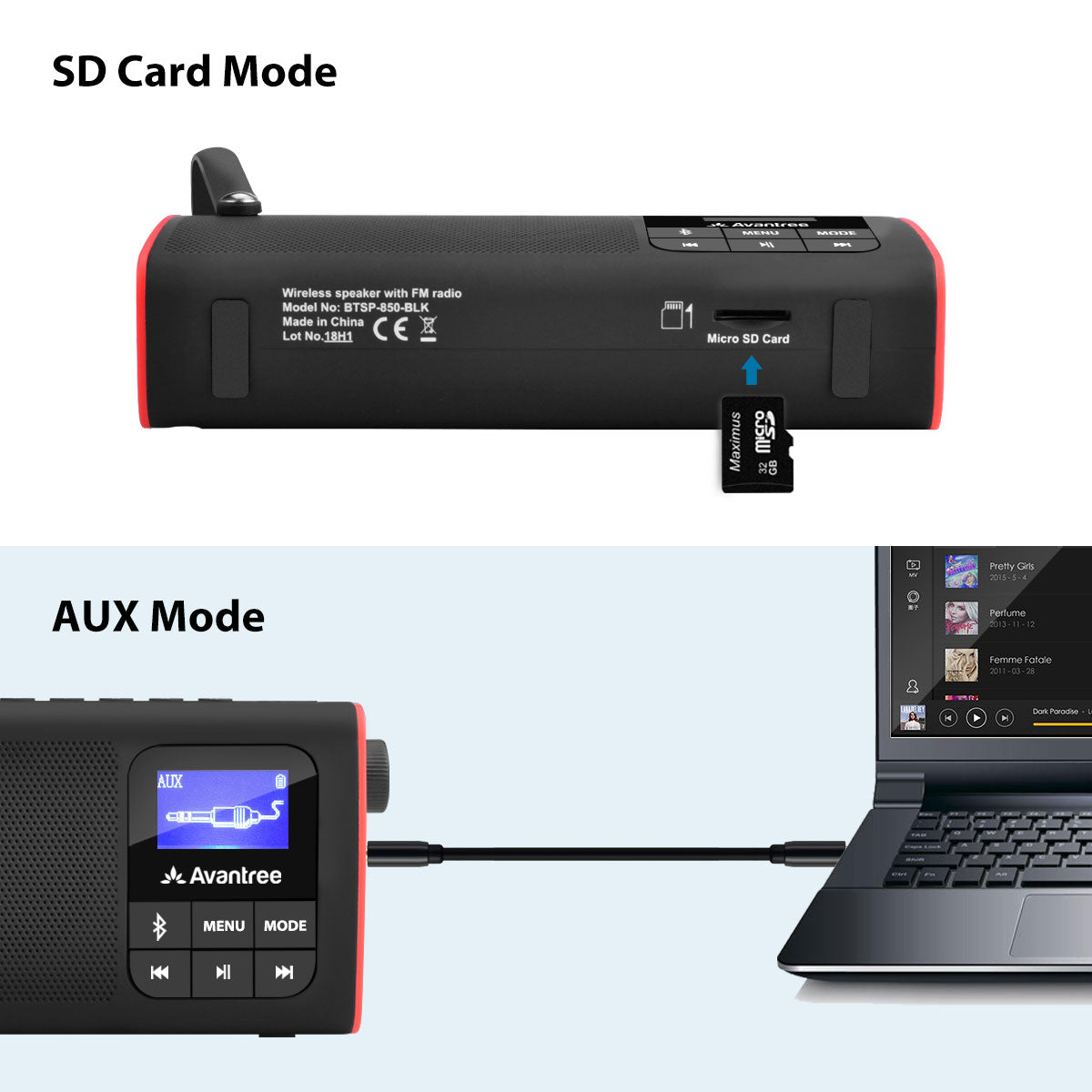 SP850 | Best Portable Radio with Bluetooth Speaker