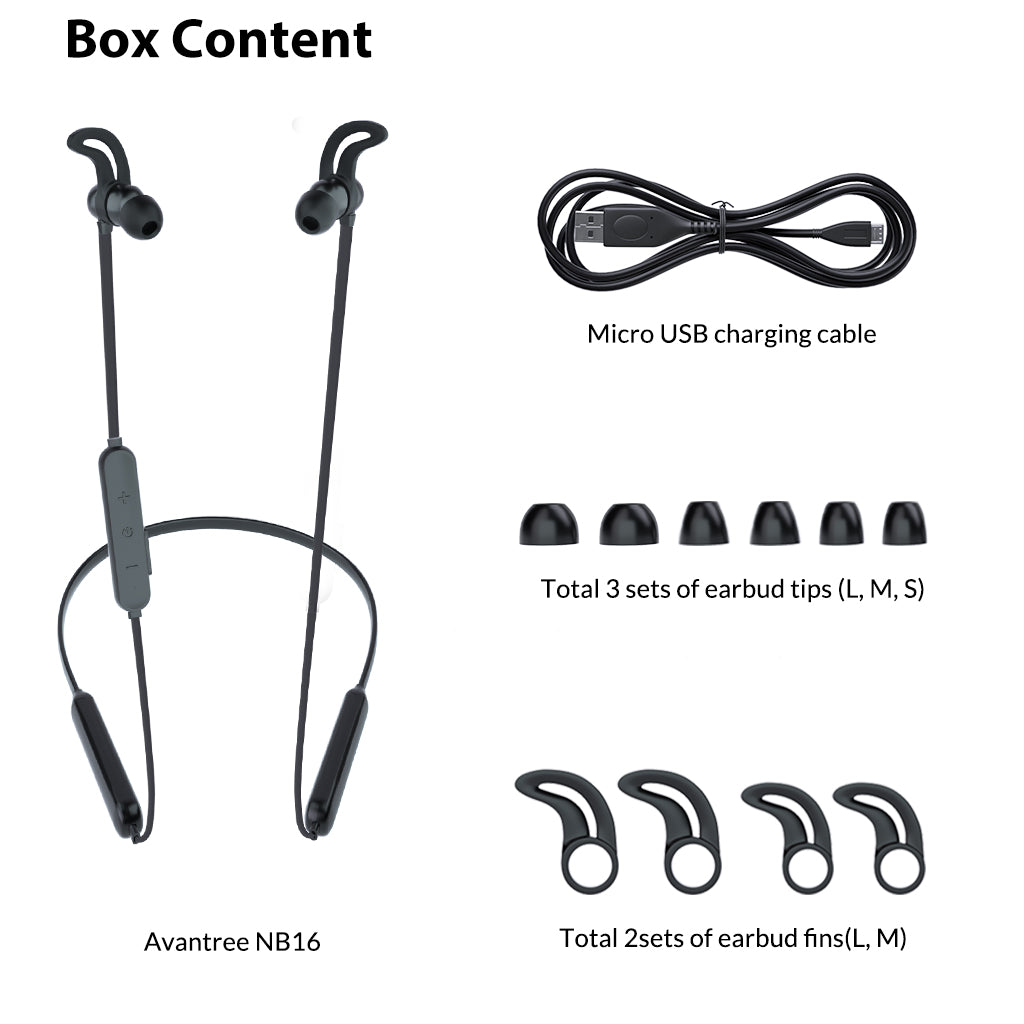 NB16 | Bluetooth Neckband Headphones
