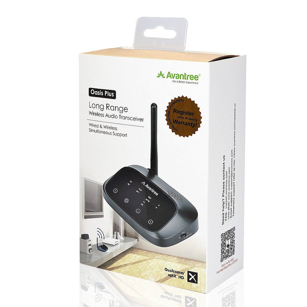 Oasis Plus | Best Bluetooth Transmitter for TV