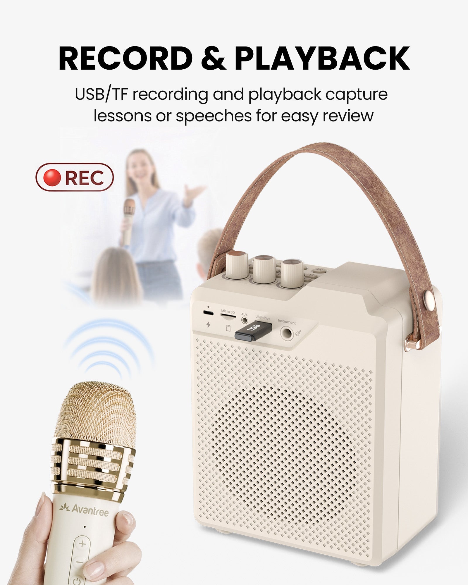 VoxAmp Duo | Wireless Speaker with Dual Microphones