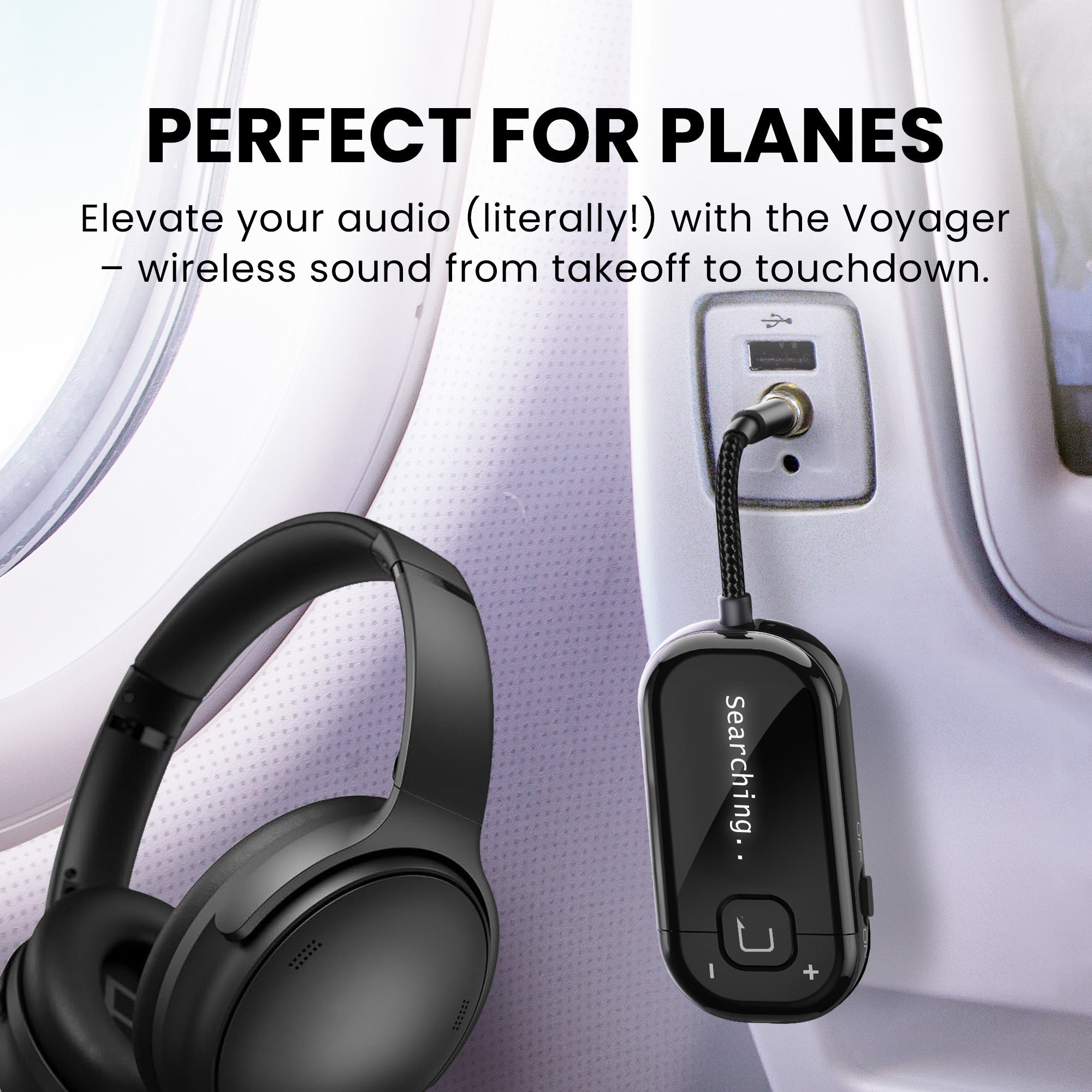 Voyager | Bluetooth Airplane Adapter with Auracast