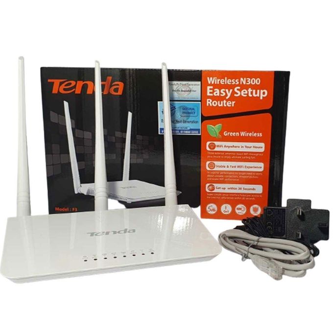 Tenda F3 N300 300Mbs Wireless Router